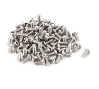sourcing map M3x6mm Acier Inox 304 Vis tête cylindrique Phillips 60pc