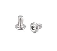 sourcing map M3x6mm vis à métaux vis à vis à tête ronde vis fixation 50Pcs