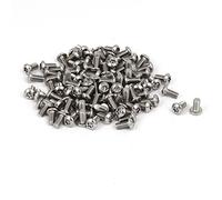 sourcing map M3x6mm Vis Inviolable Tête Bombée Torx Bouton 304 Acier Inoxydable Sécurité 100pcs