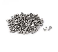 sourcing map M3x8mm Vis Inviolable Tête Bombée Torx Bouton 304 Acier Inoxydable Sécurité 100Pcs