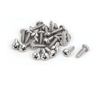 sourcing map M4.8x16mm acier inox 316 Tête Cruciforme vis vis autotaraudeuses 25Pcs