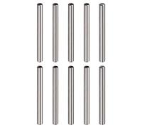 sourcing map M4 Interne Filetage Goupille 10pcs 6x80mm Chanfreinage Plat Carbone Acier Cylindrique Broche Lit Bibliothèque Métal Dispositifs Industriel Broches