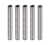 sourcing map M4 Interne Filetage Goupille 5pcs 6x40mm Chanfreinage Plat Carbone Acier Cylindrique Broche Lit Bibliothèque Métal Dispositifs Industriel Broches