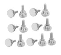sourcing map M4x10mm Vis Moletée Tête entièrement fileté Fix 15pcs