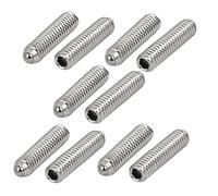 sourcing map M4x16mm 304 acier inoxydable vis à ressort prise hexagonal Vis sans tête à bille 10pcs