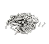 sourcing map M4x20mm 304 Acier inoxydable Soudage goujons Vis machine avec Soudé Point 100Pcs