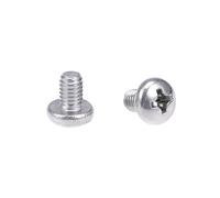 sourcing map M4x6mm Vis métaux cylindrique Phillips Tête croix Vis fixation boulon 30Pcs