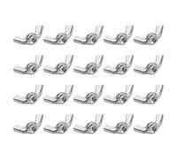 sourcing map M5 écrous à ailettes Écrou papillon serrage à main acier carbone 20Pcs