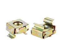 sourcing map M5 écrous cage pour rack serveur, acier au carbone zingué jaune 20Pcs