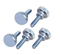 sourcing map M5x16mm Vis Moletée Tête entièrement fileté fixation 5pcs