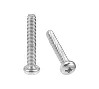 sourcing map M5x30mm Vis à métaux vis tête Cruciforme boulons fixation 30Pcs