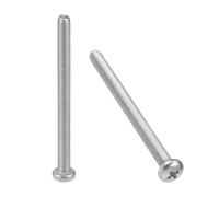 sourcing map M5x65mm Vis à métaux vis tête Cruciforme boulons fixation 25Pcs
