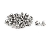 sourcing map M5x6mm Vis Inviolable Tête Bombée Torx Bouton 304 Acier Inoxydable Sécurité 30pcs