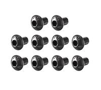 sourcing map M5x8mm 10.9 Alliage Acier Bouton Tête Hex Prise Casquette Vis Boulon Noir 100pcs