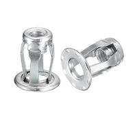 sourcing map M6 Cric Écrous Filetés Insérer Écrou Inox 304 18,6mm L 10pcs | Rivet Écrous, Pour Fin Métal