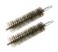 sourcing map M6 Tube Tuyau Fil acier brosse nettoyante cheminée Dia 25mm 2pc