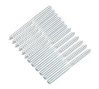 sourcing map M6 Vis Double Filetage Boulon Longueur 79mm Double Tête Autotaraudeuse 6mm Bois Joint Meubles Jambes 12Pcs