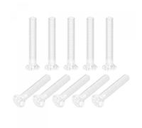 sourcing map M6 x 40mm Vis Plastique Cruciforme Tête Plate Pour Machine PC Boulons Transparent 25Pcs