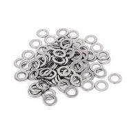 sourcing map M6x10mmx1mm Rondelle Plate en Acier Inoxydable Rond pour Vis à Boulon 100Pcs