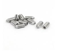 sourcing map M6x12mm 304 acier inoxydable vis à ressort prise hexagonal Vis sans tête à bille 10pcs