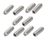 sourcing map M6x20mm 304 Vis à pression à tête ronde à six pans creux acier inox ressort 10pcs