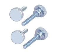 sourcing map M6x30mm Vis Moletée Tête entièrement fileté fixation 4pcs