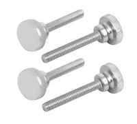 sourcing map M6x40mm Vis Moletée Tête entièrement fileté fixation 4pcs
