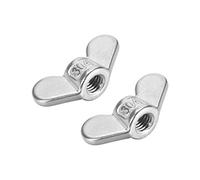 sourcing map M8 écrous à ailettes acier Inox 304 serrer main oreille Twist Papillon 2Pcs