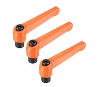 sourcing map M8 Poignée Réglable Serrage Levier Pousser Rochet Femelle Goujon Fileté 3Pcs