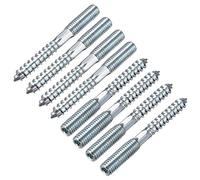 sourcing map M8 Vis Double Filetage Boulon Longueur 70mm Double Tête Autotaraudeuse 8mm Bois Joint Meubles Jambes 8Pcs