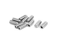 sourcing map M8x20mm acier inoxydable 304 Ressort Hexagonal Prise Boule Point vis sans tête set 10 pcs