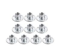 sourcing map M8x22x2mm Brad Trou T écrou Carbone Acier T-écrous Meubles Matériel Bride Insert Femelle Filetage 10pcs