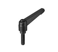 sourcing map M8x25mm réglable Poignée levier serrage Filetage Goujon fileté mâle