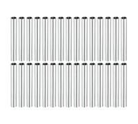 sourcing map Manchon Filetée Rond Écrou Accouplement M4x0.7mm Femelle Filetage 40mm Raccorder Tige Barre Goujon Tube Écrou Connecteur pour Rallonger, Argenté Paquet de 30