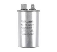 SOURCING MAP Marche Condensateur Rond CBB65 10uF 10mfd 450V AC 40-85-21 Boîtier en aluminium avec borne