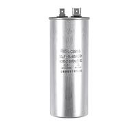 sourcing map Marche Condensateur Rond CBB65 50uF 50mfd 450V AC 40/85/21 Aluminium Coffret avec Terminal pour Climatisateur Compresseur Moteur Chaleur Pompe Condensateur