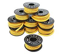sourcing map Marqueurs de câble PVC numéro 1-9 modèle 2,5 mm2 paquet de 2500
