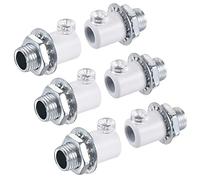 sourcing map Métal Câble Presse-étoupes Cordon Poignées Vis Verrou pour Câblage Suspension Plafond Suspension Lampe Blanc 6Pcs