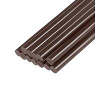 sourcing map Mini Chaude Colle Bâtons pour Colle Pistolet 0.27 pouce x 4 pouce Marron 12pcs
