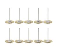 sourcing map Mini Fil Coupe Brosse Laiton Plaqué Ondulé Acier 25 x 3mm avec 2.35mm Tige 10 Pcs