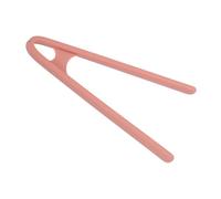 sourcing map Mini pince en silicone de 14 cm - Résistante à la chaleur - Antidérapante - Pour grille-pain, salade, glaçons, fruits, sucre, barbecue - Rose