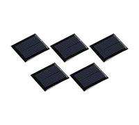 sourcing map Mini Solaire Panneau Cellule 1V 80mA 0.08W 30mm x 25mm pour Bricolage Électrique Puissance Projet Paquet de 5