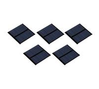 sourcing map Mini Solaire Panneau Cellule 3V 125mA 0.375W 52mm x 52mm pour Bricolage Électrique Puissance Projet Paquet de 5