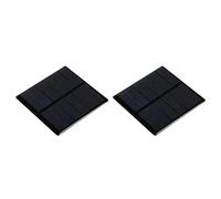 sourcing map Mini Solaire Panneau Cellule 3V 210mA 0.63W 70mm x 70mm pour Bricolage Électrique Puissance Projet Paquet de 2