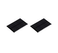 sourcing map Mini Solaire Panneau Cellule 5.5V 120mA 0.66W 84.5mm x 55.5mm pour Bricolage Électrique Alimentation Projet Paquet de 2