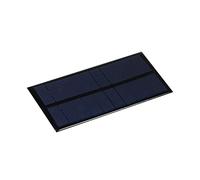 sourcing map Mini Solaire Panneau Cellule 5V 200mA 1W 130mm x 60mm pour Bricolage Électrique Puissance Projet Paquet de 1