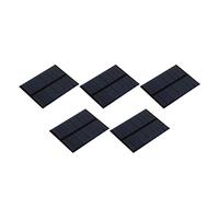 sourcing map Mini Solaire Panneau Cellule 5V 90mA 0.495W 70mm x 55mm pour Bricolage Électrique Puissance Projet Paquet de 5