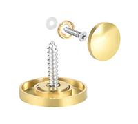 sourcing map Miroir Vis Décoratif Capuchons Couverture Clous Poli Doré 22mm 2Pcs