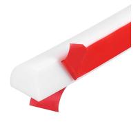 Sourcing map Moulure quart de rond flexible de 79 pouces, moulure de garniture flexible, garniture auto-adhésive à coller et à peler en silicone double face pour coin de sol, baignoire, blanche