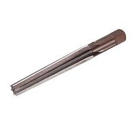 sourcing map MT1 Alésoir Conique Morse H8 Précision Carbone Outil Acier 6 Cannelures Droit Jarret Finition Alésoir à Main Coupeur Outil Fraisage